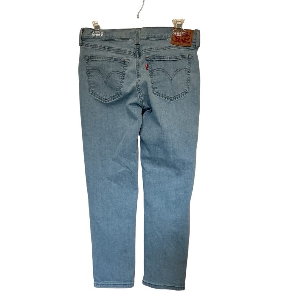 Levi’s Womens Size 27 Boyfriend Mid Rise Denim Jeans Actual Waist Size 29” - Picture 4 of 11